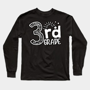 Going To 3rd Grade Teacher Squad and Third Grade  Girls Long Sleeve T-Shirt